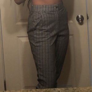 hollister plaid taper pants